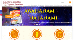 Desktop Screenshot of aniruddhafoundation.com